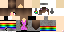 Minecraft skin texture, 64x32 legacy pixels