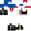 Minecraft skin texture, 64x64 pixels
