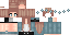 Minecraft skin texture, 64x32 legacy pixels