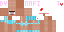 Minecraft skin texture, 64x32 legacy pixels
