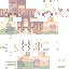 Minecraft skin texture, 64x64 pixels