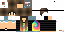 Minecraft skin texture, 64x32 legacy pixels
