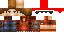Minecraft skin texture, 64x32 legacy pixels