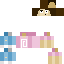 Minecraft skin texture, 64x64 pixels