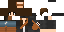 Minecraft skin texture, 64x32 legacy pixels