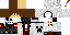 Minecraft skin texture, 64x32 legacy pixels