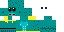Minecraft skin texture, 64x32 legacy pixels