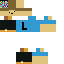Minecraft skin texture, 64x64 pixels