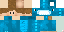 Minecraft skin texture, 64x32 legacy pixels