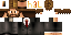 Minecraft skin texture, 64x32 legacy pixels
