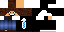 Minecraft skin texture, 64x32 legacy pixels