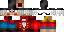Minecraft skin texture, 64x32 legacy pixels