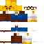 Minecraft skin texture, 64x64 pixels