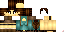 Minecraft skin texture, 64x32 legacy pixels