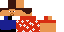Minecraft skin texture, 64x32 legacy pixels