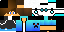 Minecraft skin texture, 64x32 legacy pixels