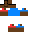 Minecraft skin texture, 64x64 pixels