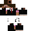 Minecraft skin texture, 64x64 pixels