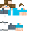 Minecraft skin texture, 64x64 pixels
