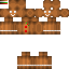 Minecraft skin texture, 64x64 pixels