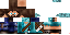 Minecraft skin texture, 64x32 legacy pixels