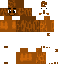 Brown Minecraft skin texture, 64x64 pixels
