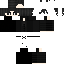 Black Minecraft skin texture, 64x64 pixels