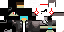 Minecraft skin texture, 64x32 legacy pixels