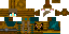 Minecraft skin texture, 64x32 legacy pixels
