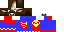 Minecraft skin texture, 64x32 legacy pixels