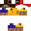 Minecraft skin texture, 64x64 pixels