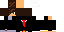 Minecraft skin texture, 64x32 legacy pixels