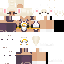 Minecraft skin texture, 64x64 pixels