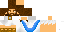 Minecraft skin texture, 64x32 legacy pixels