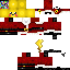 Minecraft skin texture, 64x64 pixels