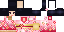 Minecraft skin texture, 64x32 legacy pixels
