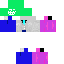 Minecraft skin texture, 64x64 pixels