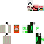 Minecraft skin texture, 64x64 pixels