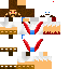 Minecraft skin texture, 64x64 pixels