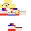 Minecraft skin texture, 64x64 pixels
