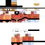 Minecraft skin texture, 64x64 pixels