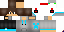 Minecraft skin texture, 64x32 legacy pixels