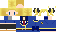 Minecraft skin texture, 64x32 legacy pixels