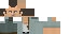 Minecraft skin texture, 64x32 legacy pixels