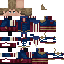 Minecraft skin texture, 64x64 pixels