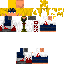 Minecraft skin texture, 64x64 pixels
