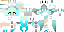 Minecraft skin texture, 64x32 legacy pixels
