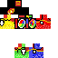 Minecraft skin texture, 64x64 pixels