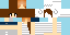 Minecraft skin texture, 64x32 legacy pixels