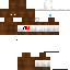 Brown Minecraft skin texture, 64x64 pixels
